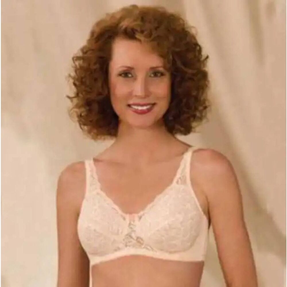 Trulife 165 Naturalwear Maria All Over Lace Style Softcup NWT WHITE 36 D Post su